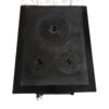 Soba teracota alba serie mica plita mijlocie si 5 randuri teracota decor pictat manual cuptor usa sticla