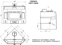 Semineu metalic, Prity, AW20, 171 kg, 79 cm x 101 cm x 70 cm - imagine 3
