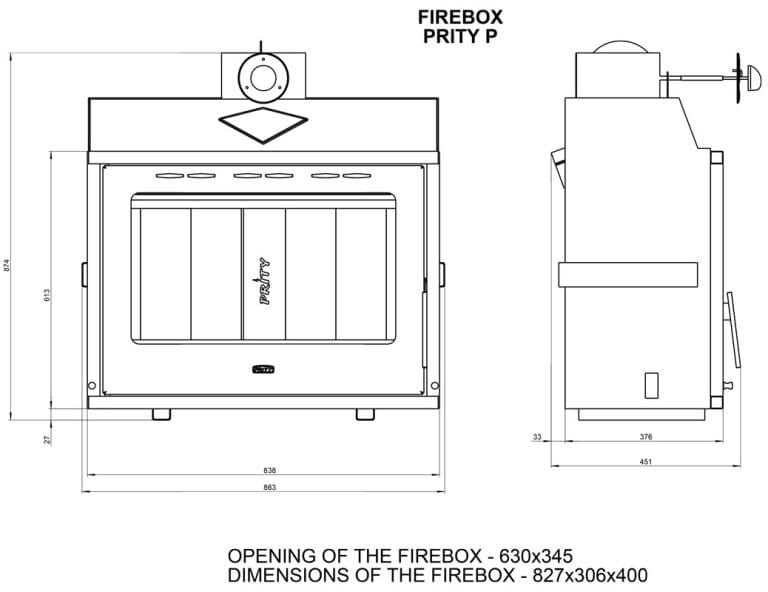 Semineu metalic, Prity, P, 105 kg, 77 cm x 86 cm x 41 cm - imagine 3