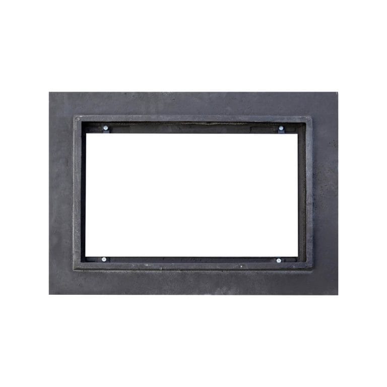 Ușă din fontă REGAL cu sticlă, 730x530 mm - imagine 2