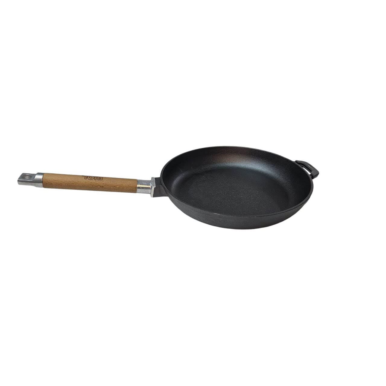 tigaie-fonta-miner-lemn-1 Tigaie din fontă cu mâner din lemn 240x45 mm - imagine 1