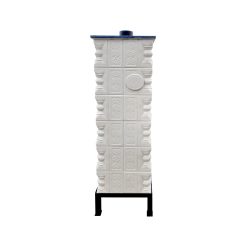 Soba teracotă, Gospodarul, turn 6 randuri, Crina bej, ușă sticlă, evacuare verticala, 160 cm x 57 cm x 46 cm - imagine 5