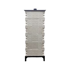 Șemineu teracotă, Gospodarul, 6 rânduri, ușă sticlă mare, Crina bej, evacuare verticală, 160 x 67 x 67 cm - imagine 6