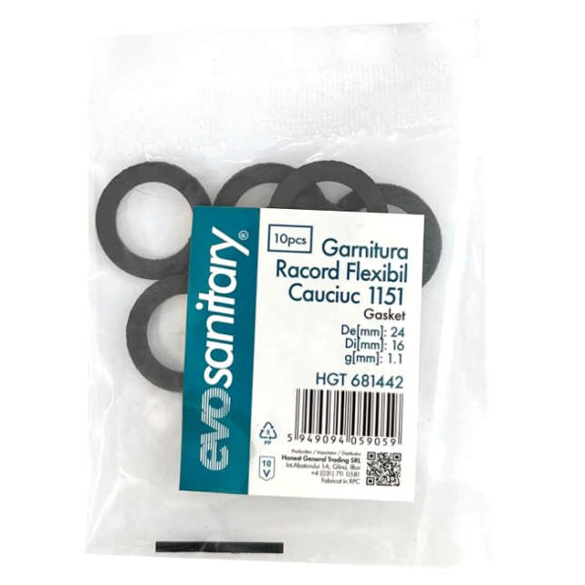Garnitura Racord Flexibil Cauciuc 1151 - imagine 3