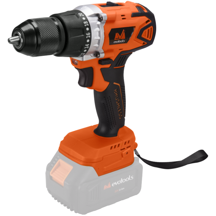 Masina de Gaurit si Insurubat fara Acumulator si Incarcator Mandrina Rapida Metalica Brushless EvoTools - imagine 7