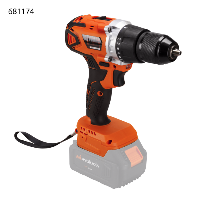 Masina de Gaurit si Insurubat fara Acumulator si Incarcator Mandrina Rapida Metalica Brushless EvoTools