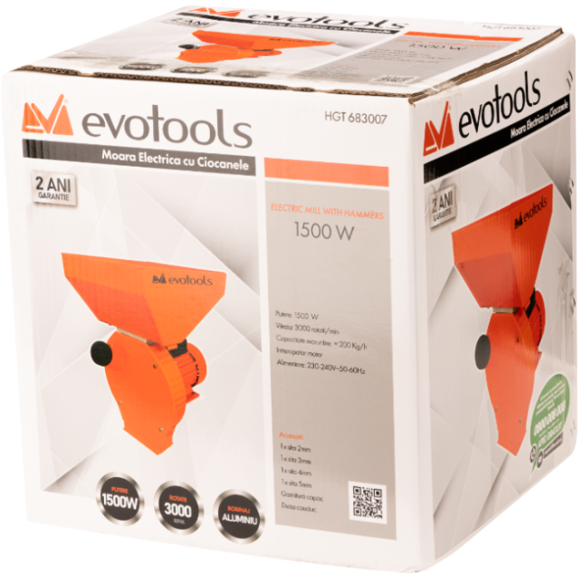 Moara Electrica cu Ciocanele Evotools - imagine 2