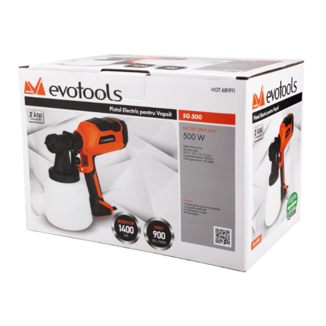 Pistol Electric pentru Vopsit SG500 EvoTools - imagine 3