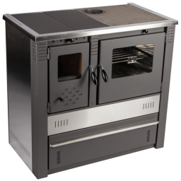 Alternative view of Soba de Gatit pe Lemne cu Plita si Cuptor din Inox