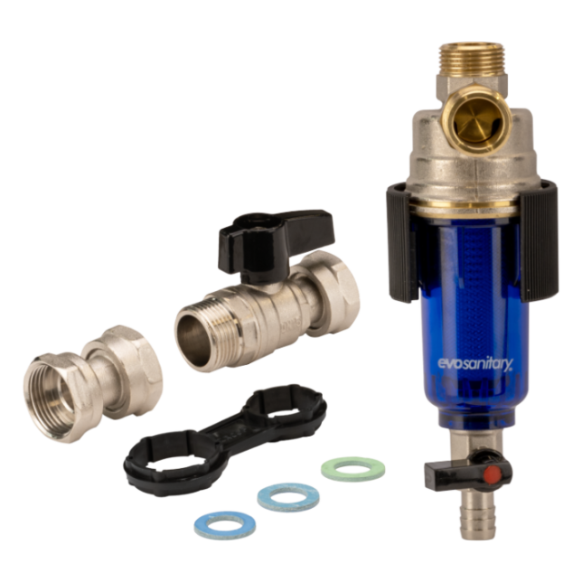 Filtru Antimagnetita cu Vas Transparent, Sita Inox si Purjare Evosanitary - imagine 4