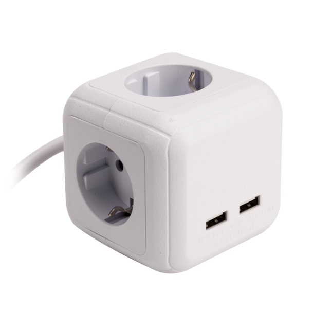 Cub Multifunctional cu Priza Schuko si USB - imagine 2