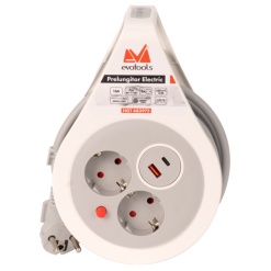 Prelungitor Electric 2P+2USB A+C Evotools