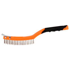 Perie Sarma Inox Maner Plastic 2 culori cu Racleta - imagine 2