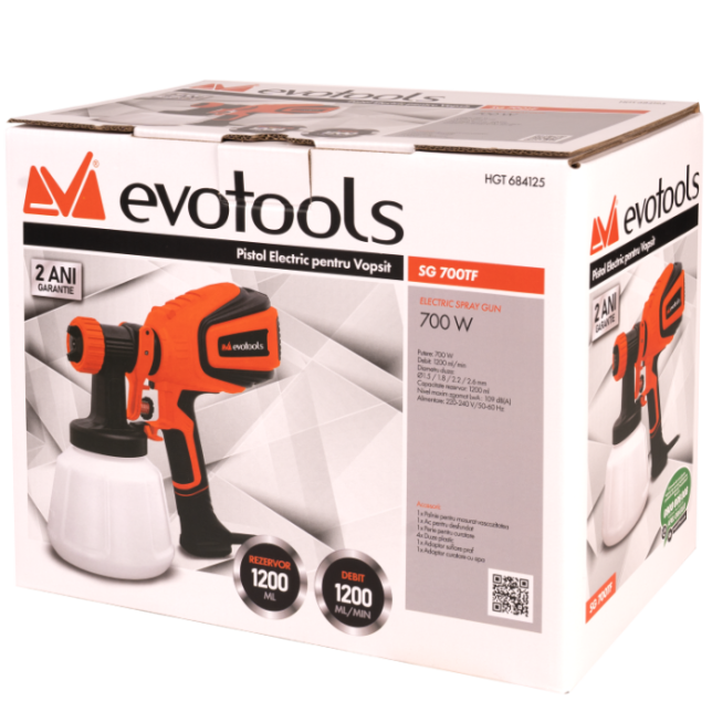 Pistol Electric pentru Vopsit SG700TF EvoTools - imagine 6