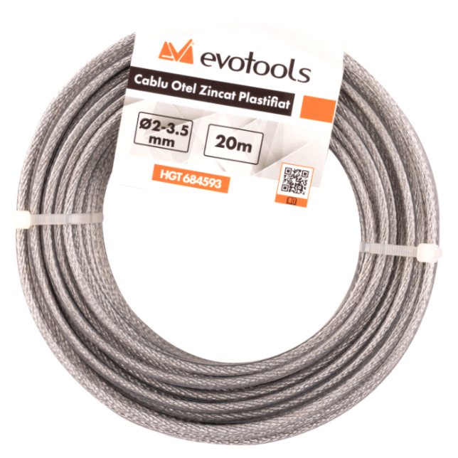 Cablu Otel Zincat Plastifiat 2097 EvoTools - imagine 2