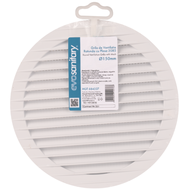Grila de Ventilatie Rotunda cu Plasa 2085 EvoSanitary - imagine 3