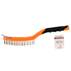 Perie Sarma Inox Maner Plastic 2 culori cu Racleta